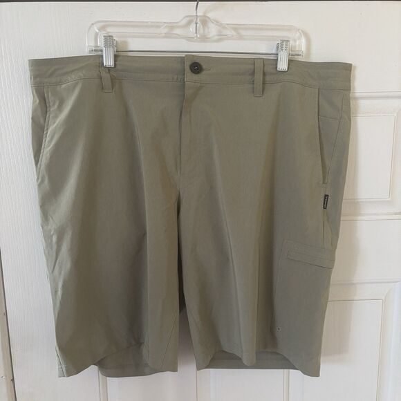 Oneill Mens Hybrid‎ Board Shorts 40 Olive Drawstring Utility Outdoors Beach Swim - Picture 3 of 14